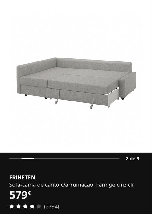 Sofa ikea modelo Friheten