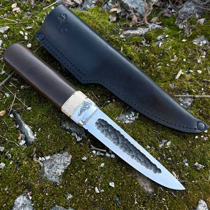 Нож ручной работы "Якут-638" сталь х12ф1 + чехол с натуральной кожи