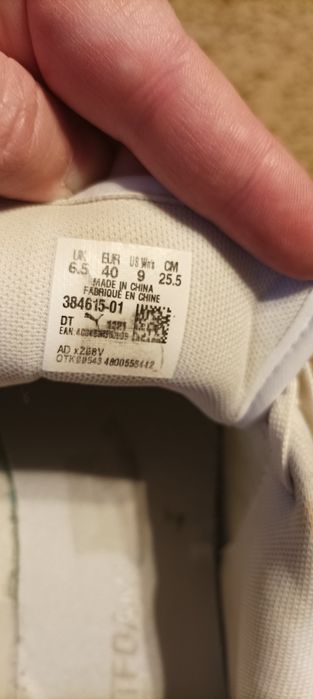 Adidasy białe Puma rozmiar 40  sneakersy