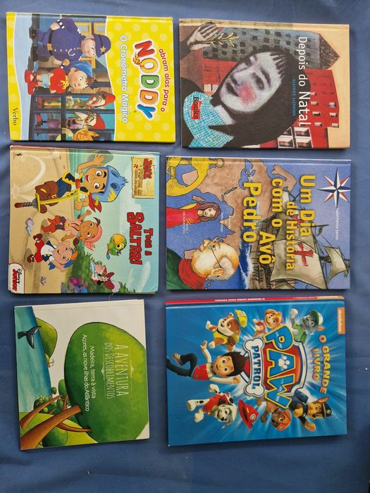 Livros usados de vários temas e idades