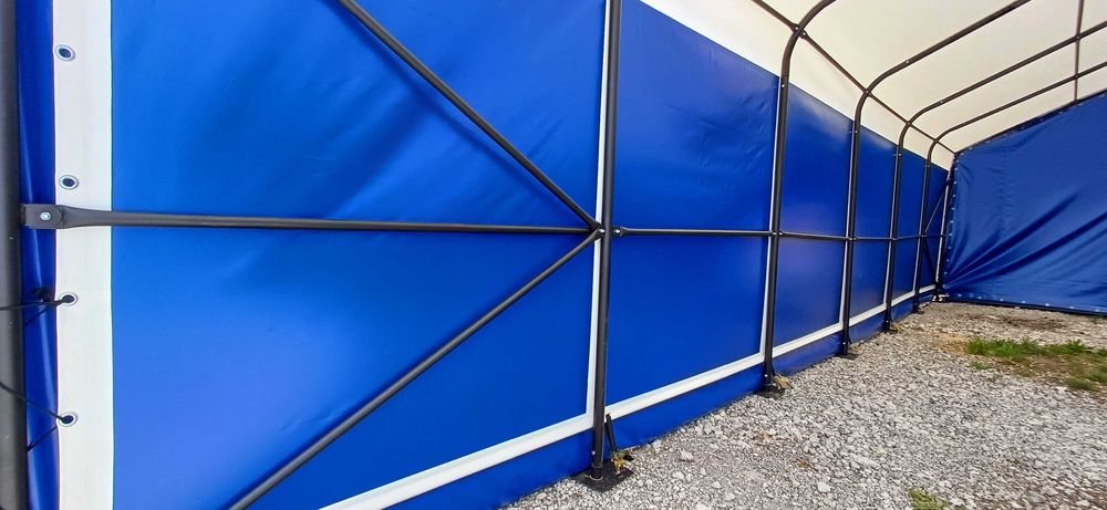 Промислова палатка ПВХ 12.4х6х4м | Швидкозбірний склад від виробника