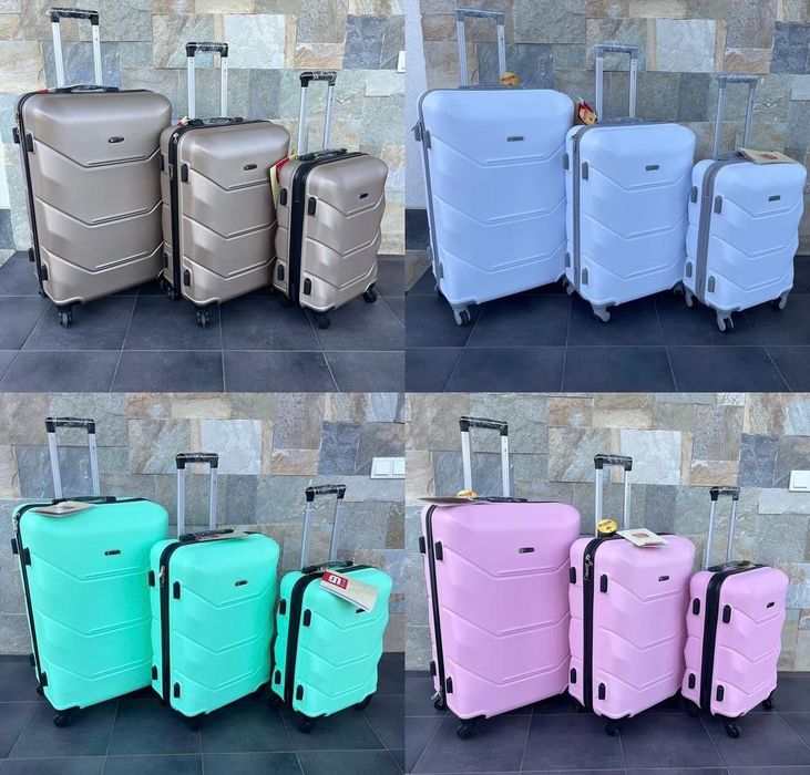 Чемодан Пластиковый удобный дорожный чемодан 147