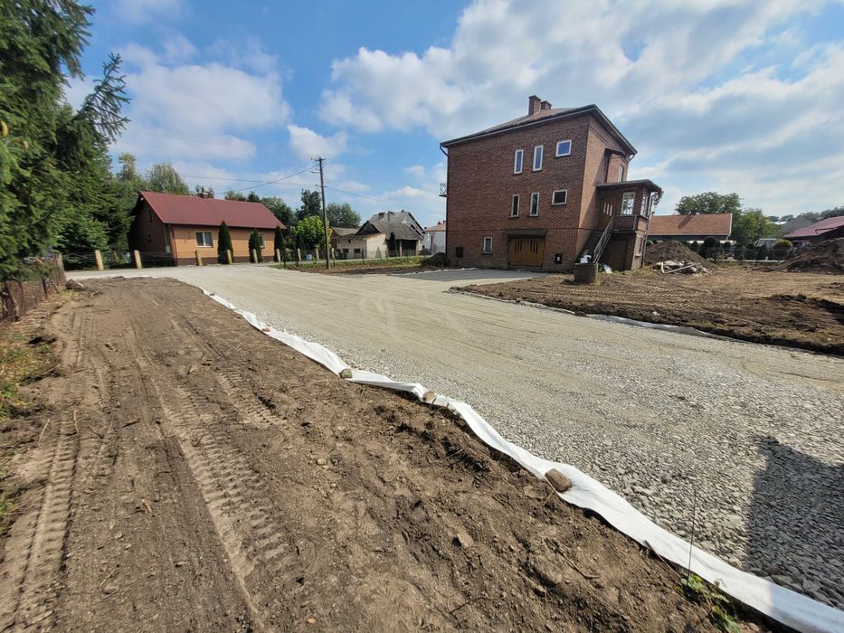 Utwardzenie terenu; budowa drogi, dojazdu, podjazdu, parkingu, placu.