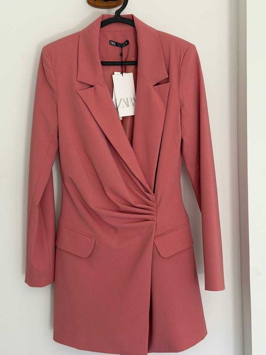 Vestido Formal Zara cor de rosa