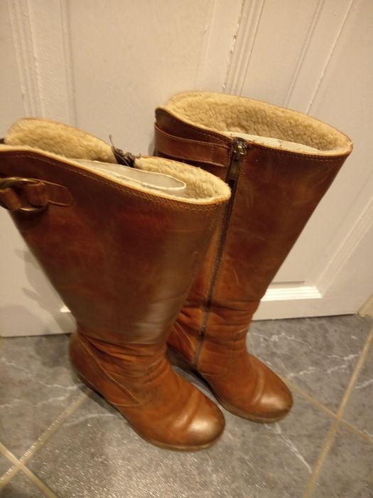 Kozaki zimowe Skórzane 38