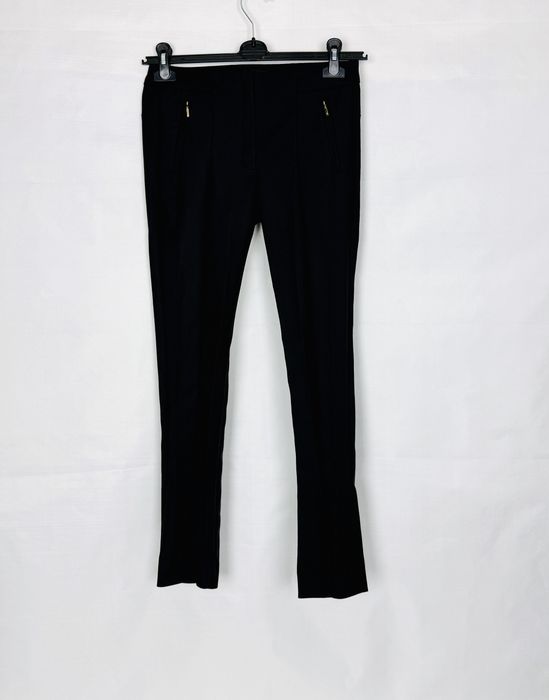 Czarne eleganckie spodnie slim M 38