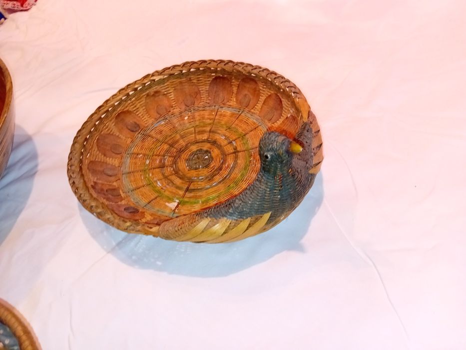 Conjunto de Cestinhas/Parteleira Decorativas