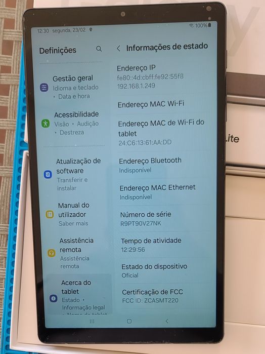 Samsung galaxy Tab A7 Lite