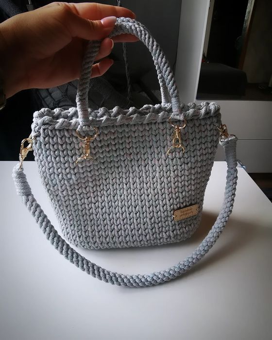 Torba robiona na szydełku handmade
