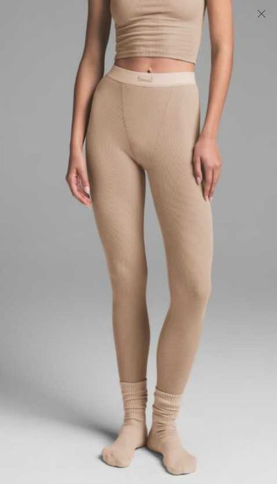 Лосіни SKIMS Cotton Rib Legging Black , Grey , LATTE , heather oatmeal