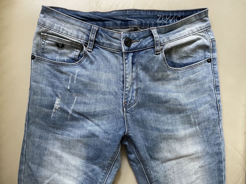 Jeansy spodnie damskie S 36 29 Zumo przetarcia dziury