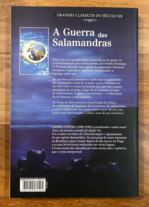 Livro A Guerra das Salamandras