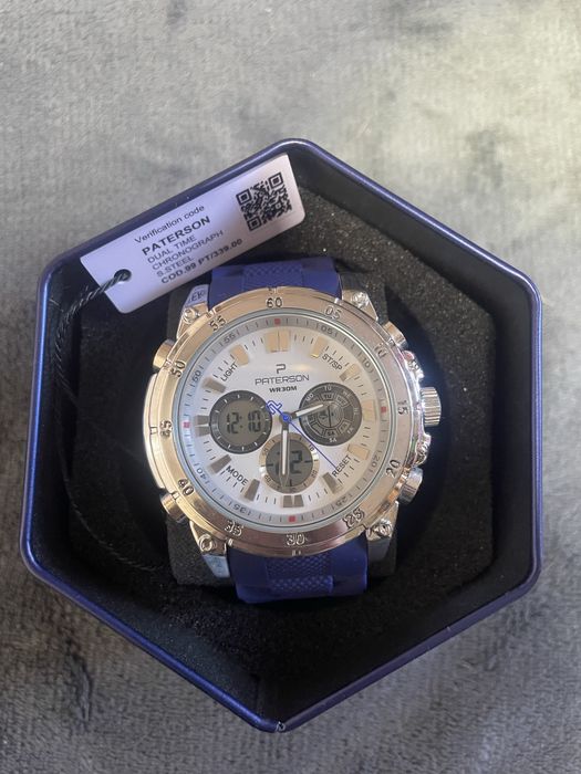 Relogio Paterson USA Dual Time