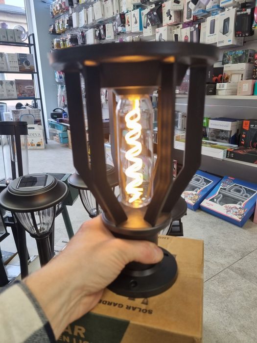 Lampa solarna imitacja ognia 82CM PREMIUM