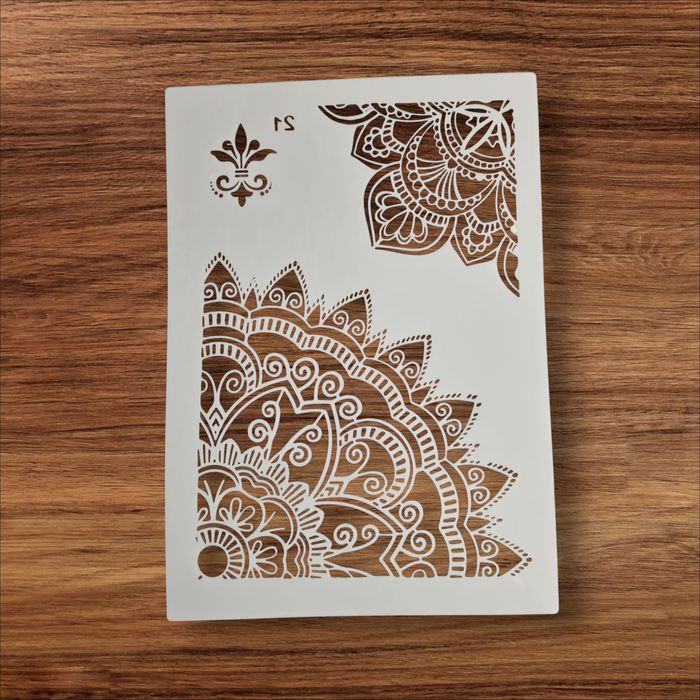 Szablon mandali, malarski, DIY, crapbookingu, tynk ozdobny - Nr 21