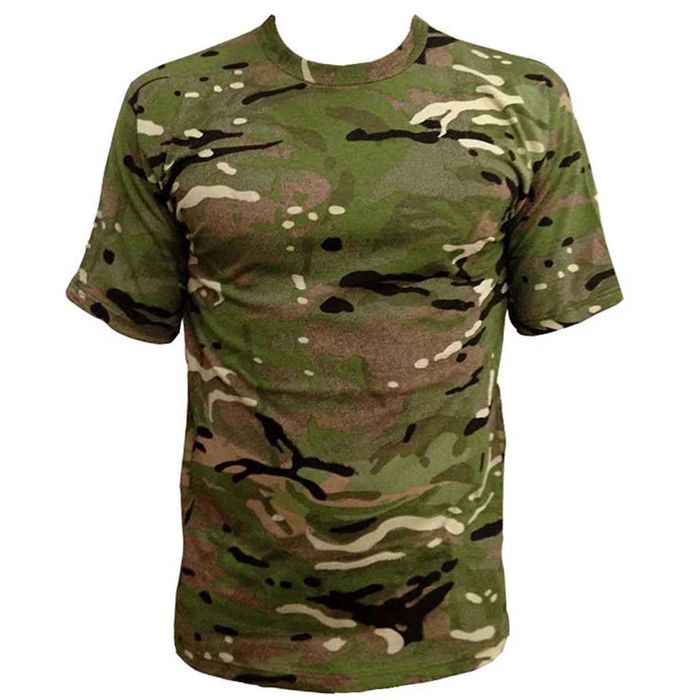 Футболка УНИКАЛЬНАЯ камуфляжная Мультикам Multicam 100% Хлопок
