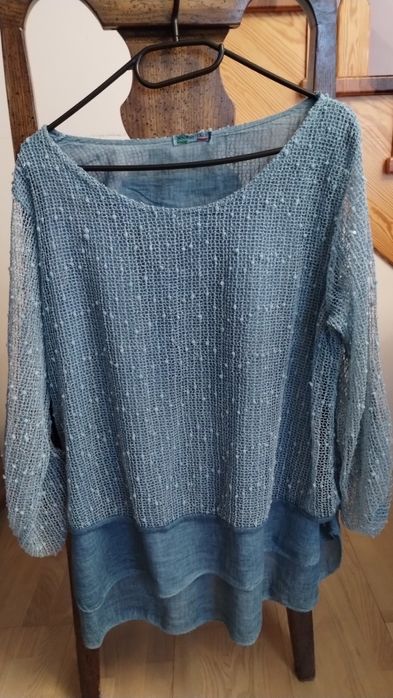 Śliczna bluzka dwuwarstwowa M-L