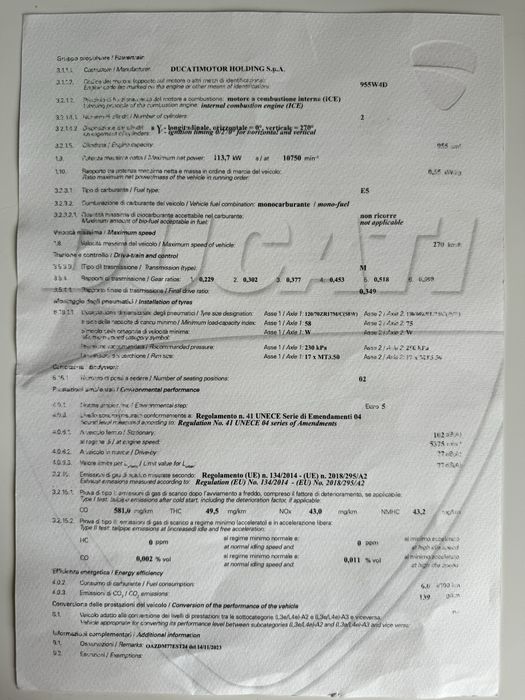 Ducati Panigale V2  (955cc, 155cv)Agosto 2024