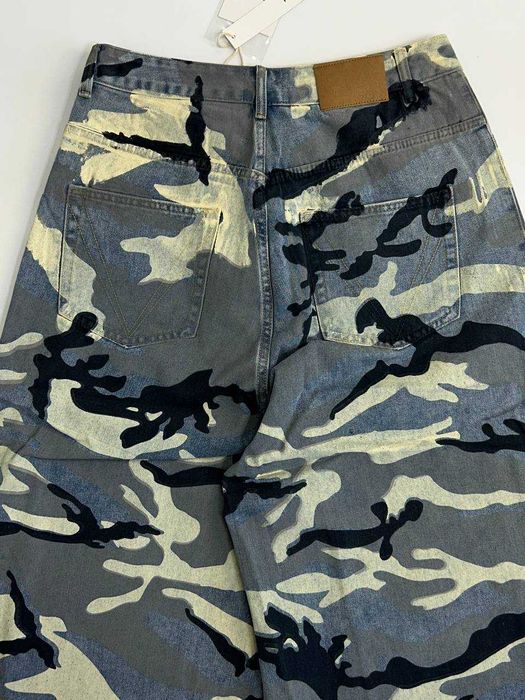 Штани джинсы камо camo голубые серые камуфляж baggy джинси штаны M L