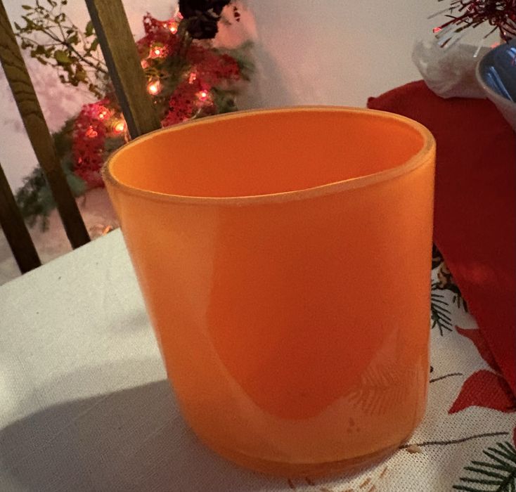 Szklo pomaranczowe wazon (Krisno?)