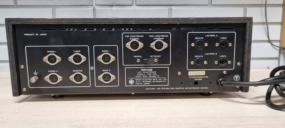 Wzmacniacz HI-FI stereo NIKKO trm-750