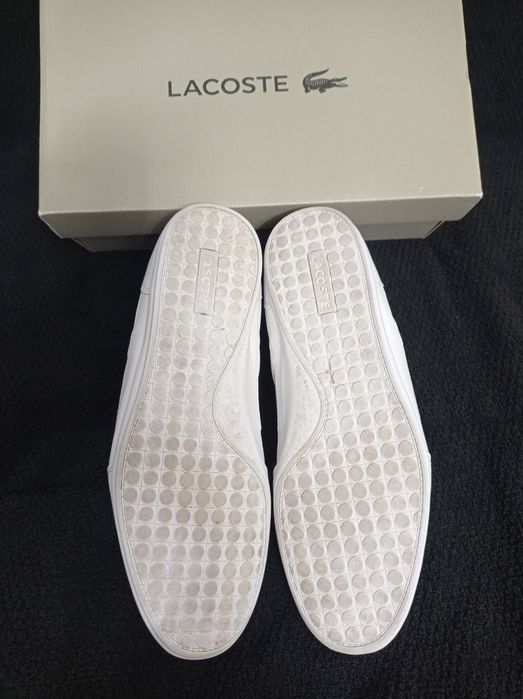 Buty Lacoste Chaymon rozmiar 42 białe skóra skórzane j Nowe trampki 27
