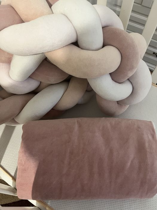 Дитяча постіль, косичка бортик, одіяло, простинь на резинці