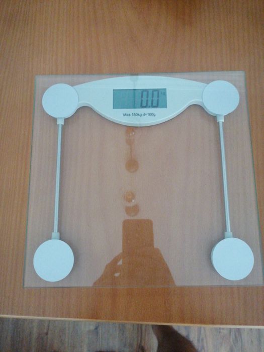 Balança digital a funcionar