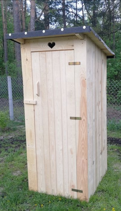 Toaleta drewniana WC szalet na budowę