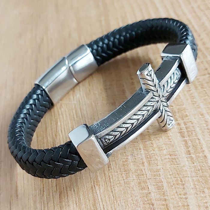 Bransoleta 21 cm stal chirurgiczna