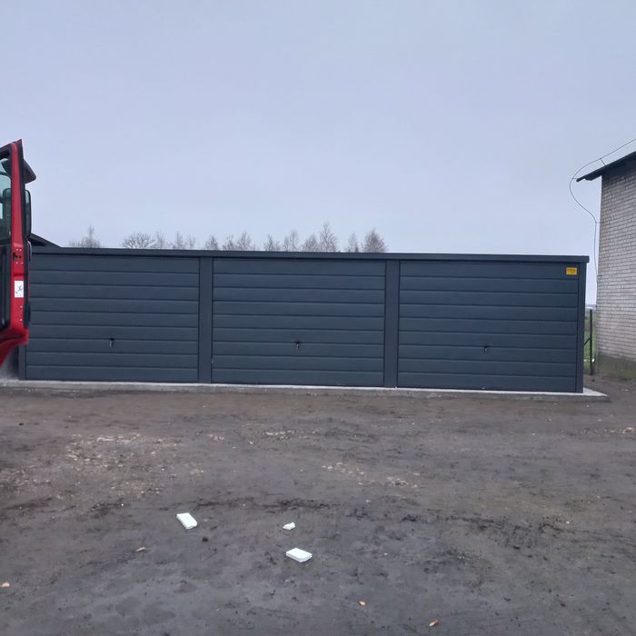 9x5 MAZ Garaz Blaszany Garaze Blaszane Blaszak Blaszaki Antracyt