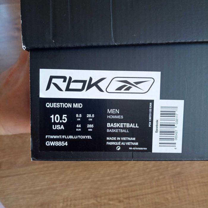 Biało - niebieskie buty Reebok