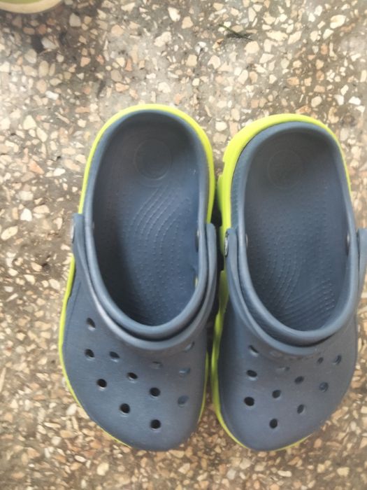 Тапочки Crocs  синьо-зелені