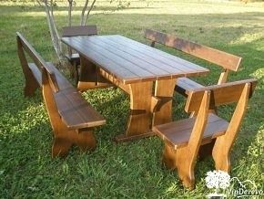 Садові меблі з масиву