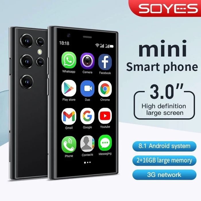 Мини смартфон SERVO 15SE / SOYES S23 PRO / SOYES XS15 андроид телефон