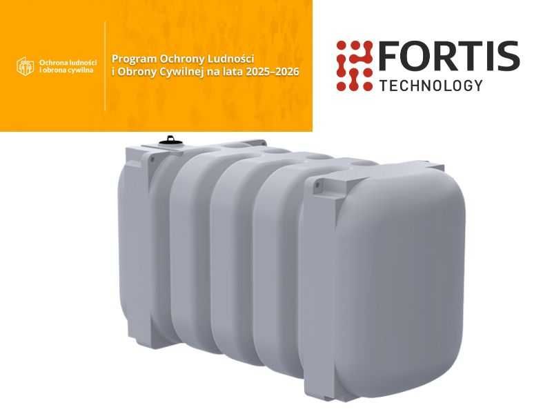 Zbiornik na wodę pitną 2500 litrów z atest PZH OLiOC ochrona ludności