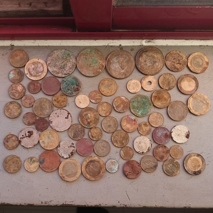 Moedas antigas Portugal e Cabo-verde