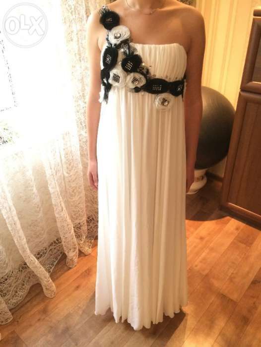 Выпускное платье с камнями Swarovski