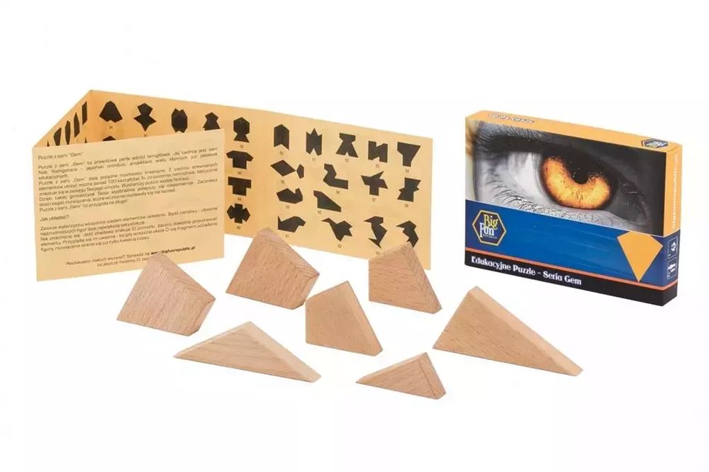 Puzzle drewniane - seria GEM. Big Fun Republic. Nowy Produkt