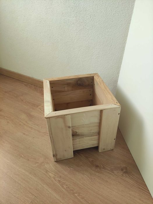 Vaso de madeira diy