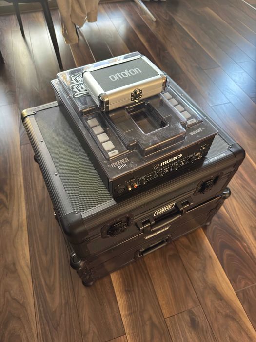 Zestaw DJski - Mikser Mixars Duo MK2 + Gramofony Reloop RP-2000 MK3 + System Ortofon Concorde MK2 + Skrzynie na gramofony