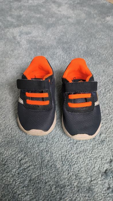 Buty dziecięce sneakersy Vty r. 20 lekkie sportowe granat pomarańcz