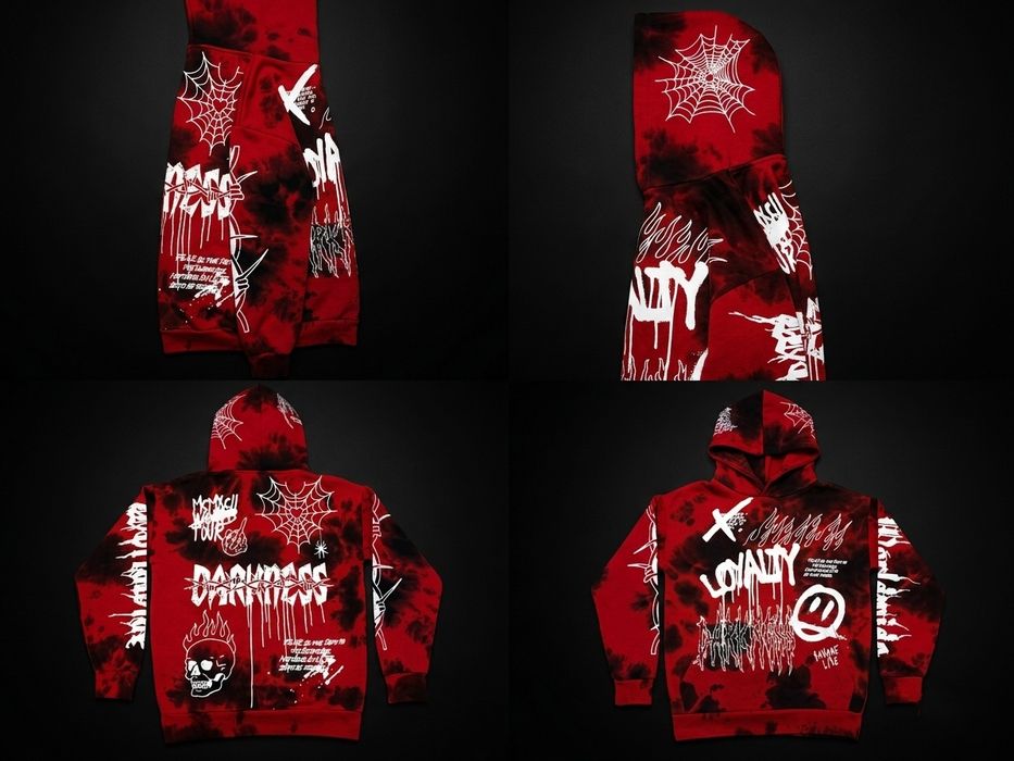 Худі Black Squad Savage Lae XS / Кофта з принтом Darkness / Стан нової