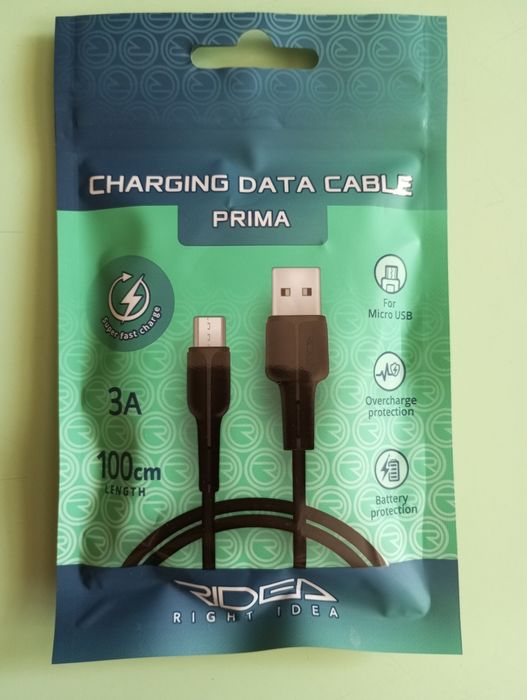 Кабель USB Ridea RC-M112 Fila Fast Charging 60W USB - microUSB 3A 1m