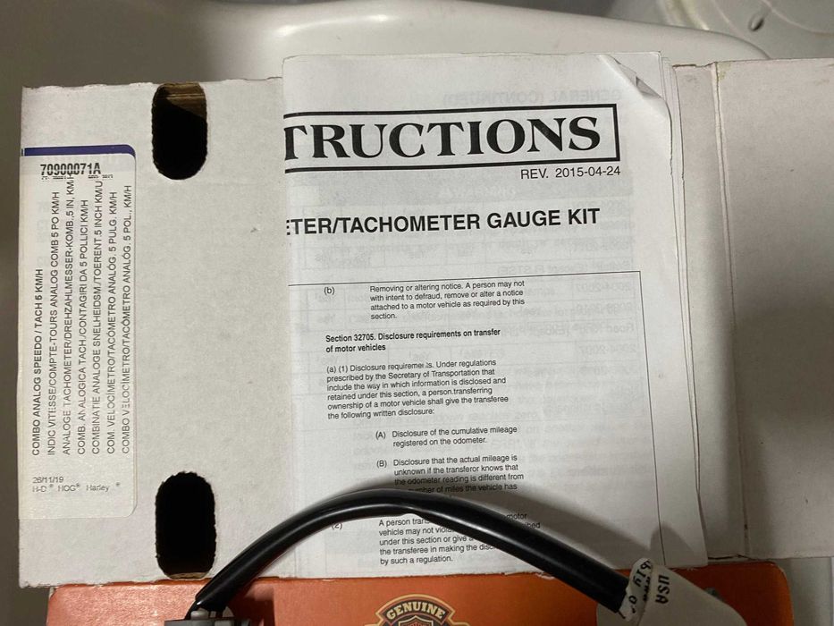 Harley Davidson Punhos aquecidos Conta km, odometro Combo multifunções