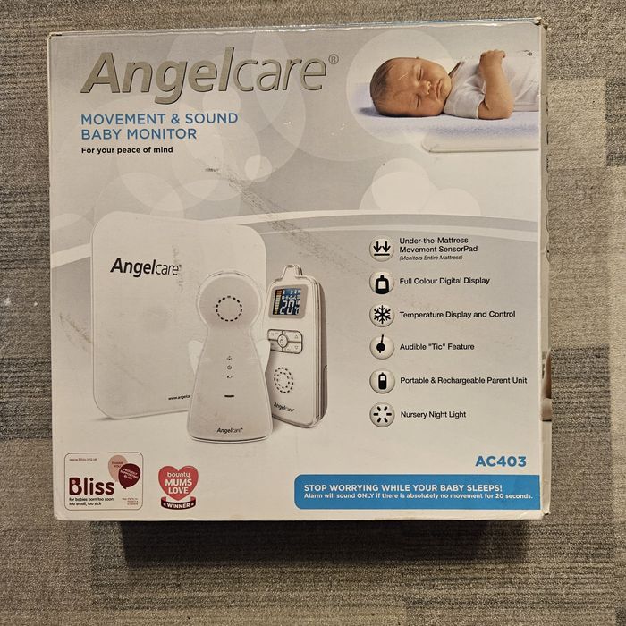 Monitor oddechu i niania elektroniczna Angelcare AC403