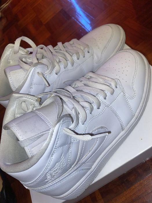 Air jordan 1 mid branco tamanho 42