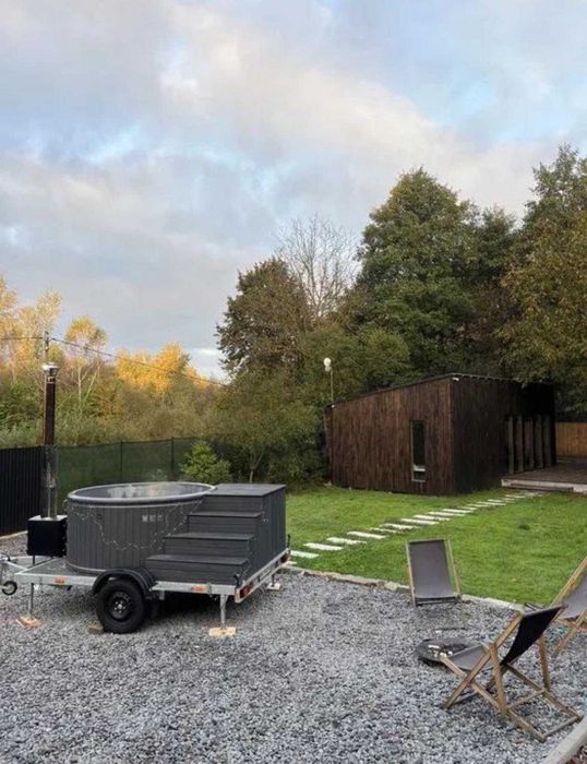 Мобільна чан. Купіль на колесах. Джакузі на причепі.