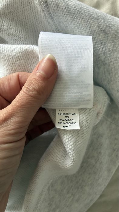 Nike XS/34 dresowa sukienka pudrowy roz szara