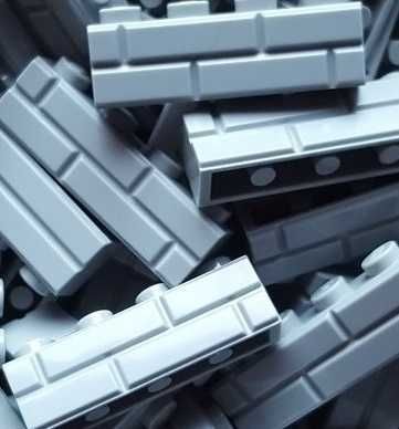 LEGO 15533 Brick MUREK, CEGŁA 1x4 jasnoszare 150 sztuk, NOWE Klocki